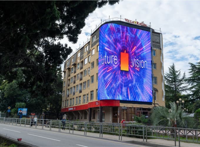 Светодиодный медиафасад для отеля Villa Rauza